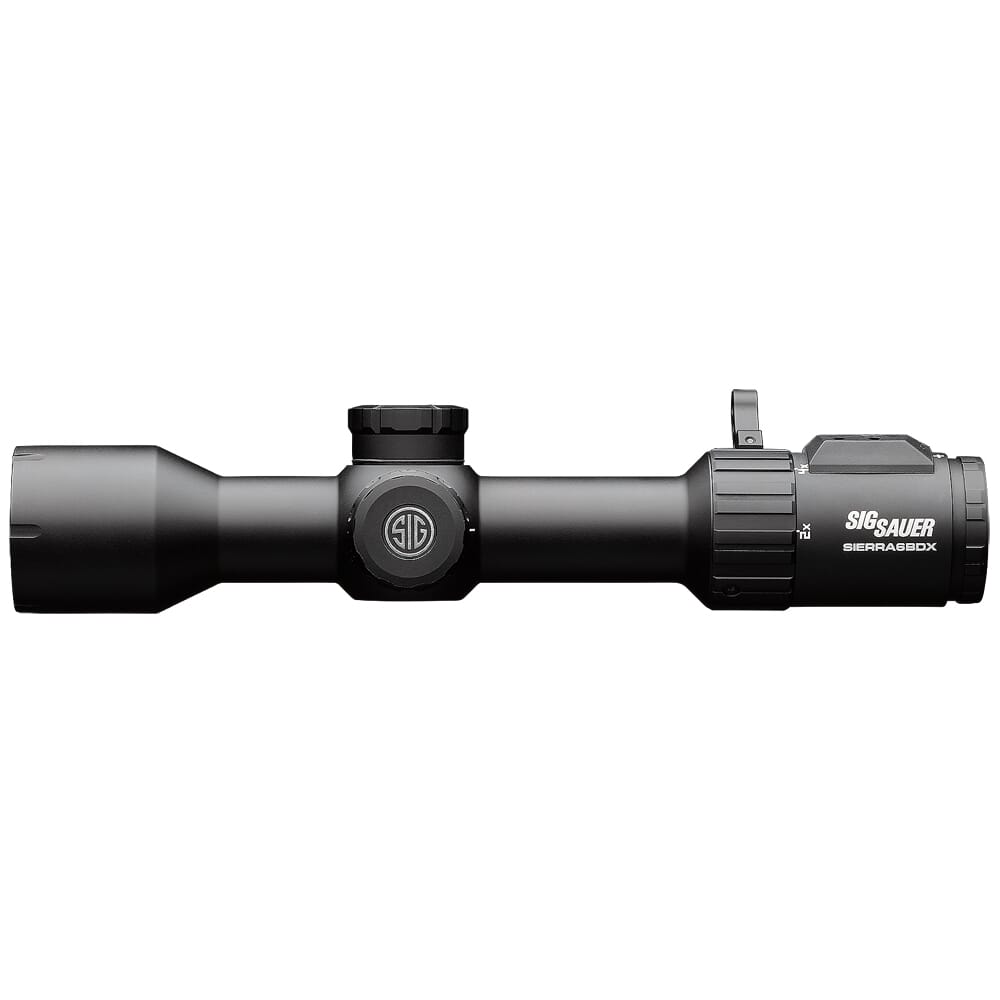 Sig Sauer SIERRA6 BDX 2-12x40mm, 30mm, SFP, BDX-R2 Digital Ballistic Reticle, 0.25 MOA, Black Riflscope SOSBDX62111
