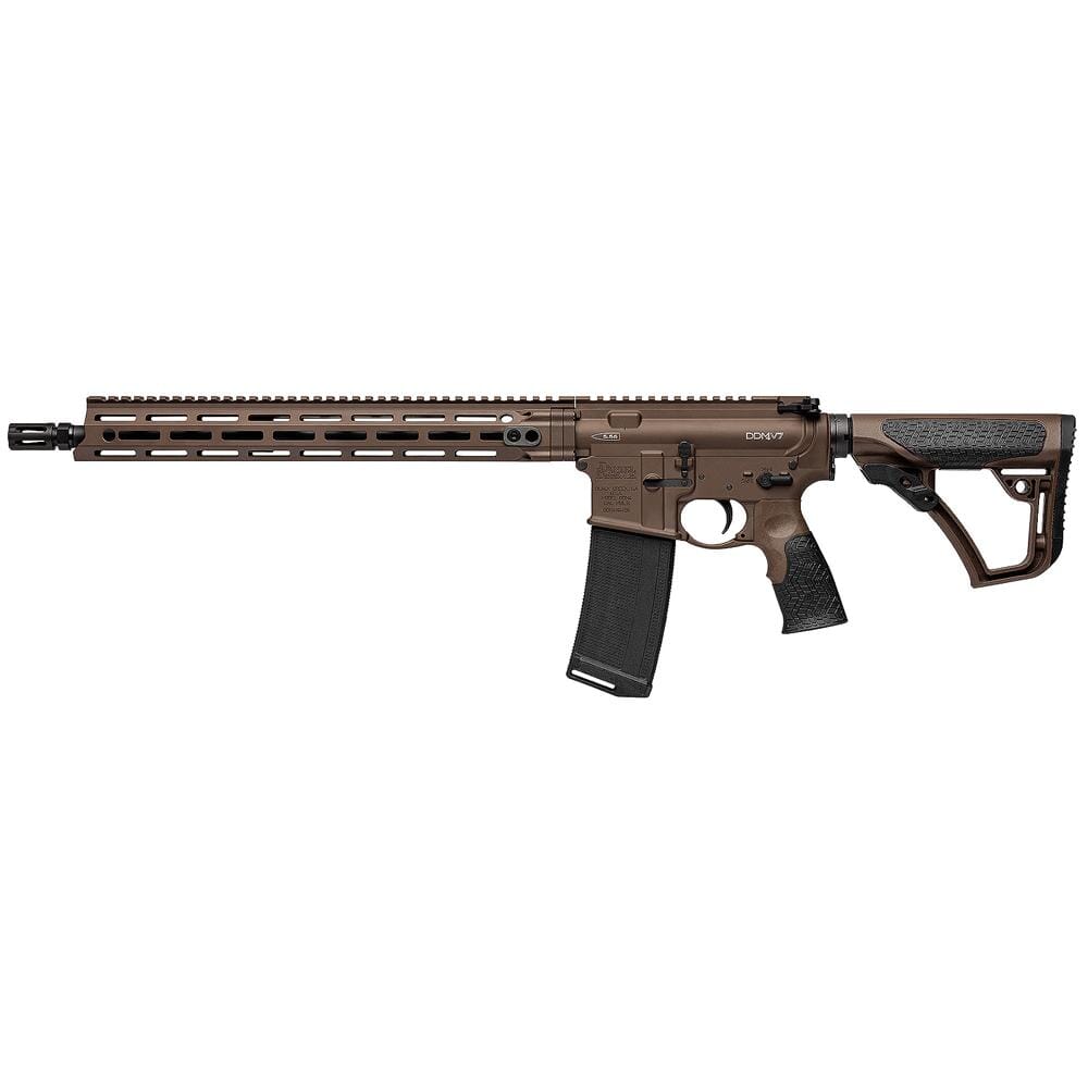 Daniel Defense DDM4V7 5.56mm NATO 16" 1:7 Mil Spec Brown Rifle 02-128-02338-047