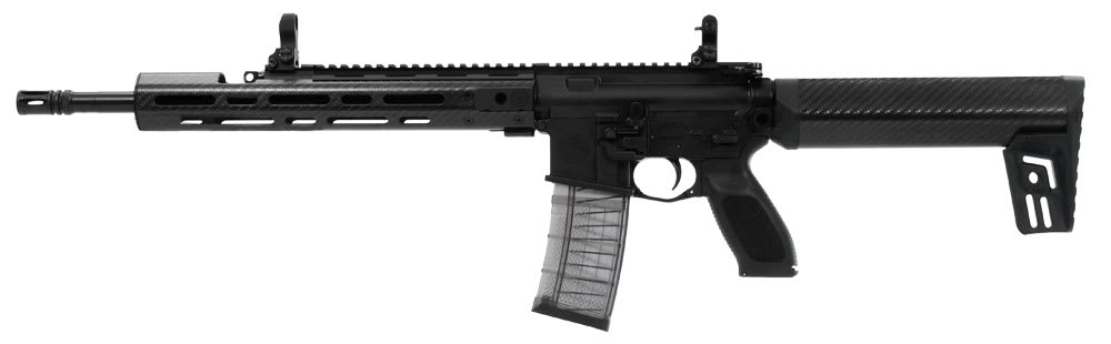 SIG516G2 SIG516 5.56 NATO SEMI 16 IN Carbon Fiber Forend & Rifle Stock Flip Sights 30RD Lancer Mag R516G2-16B-FS-CF