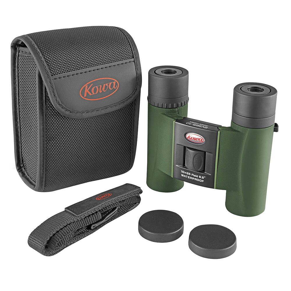 Kowa SV II 10x25mm DCF Green Body Roof Prism Binoculars SV-II-25-10