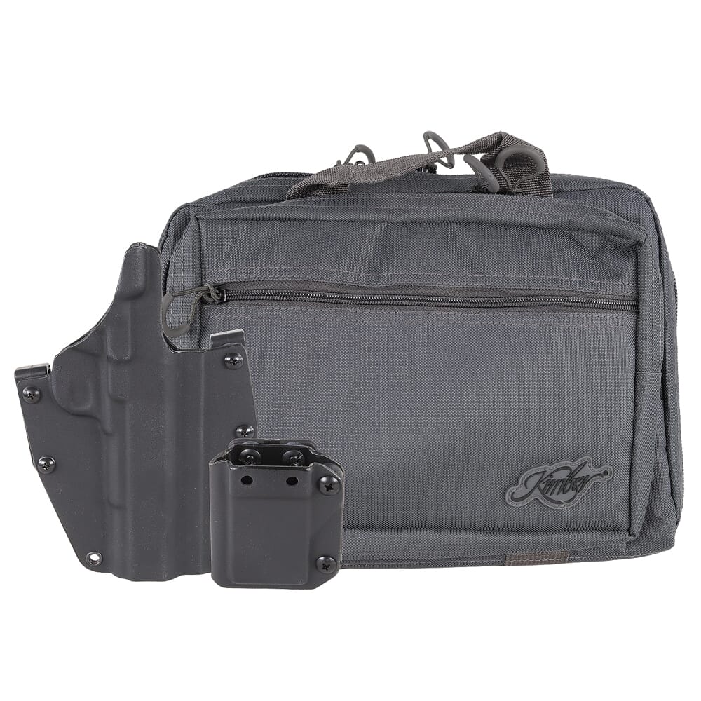 Kimber 1911 Stainless LW .45 ACP 5" Bbl Optics Ready Pistol w/Mission First Tactical Holster, Kimber Range Bag, & (3) 7rd Magazines 3700826