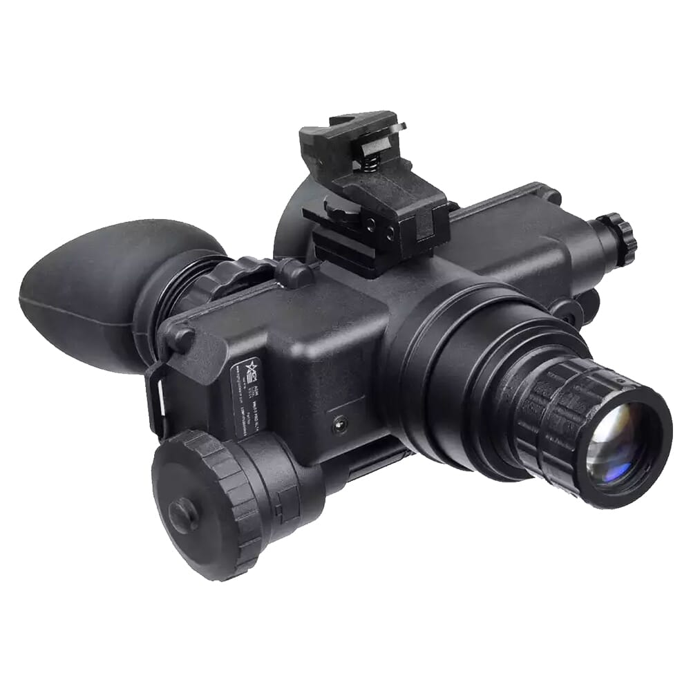 AGM Wolf-7 Pro NW1 Gen 2+ Lvl 1 White Phosphor IIT Night Vision Goggle w/Goggle Kit, Rhino Mount HM, Soft Case, & Hard Case 12W7P122154211