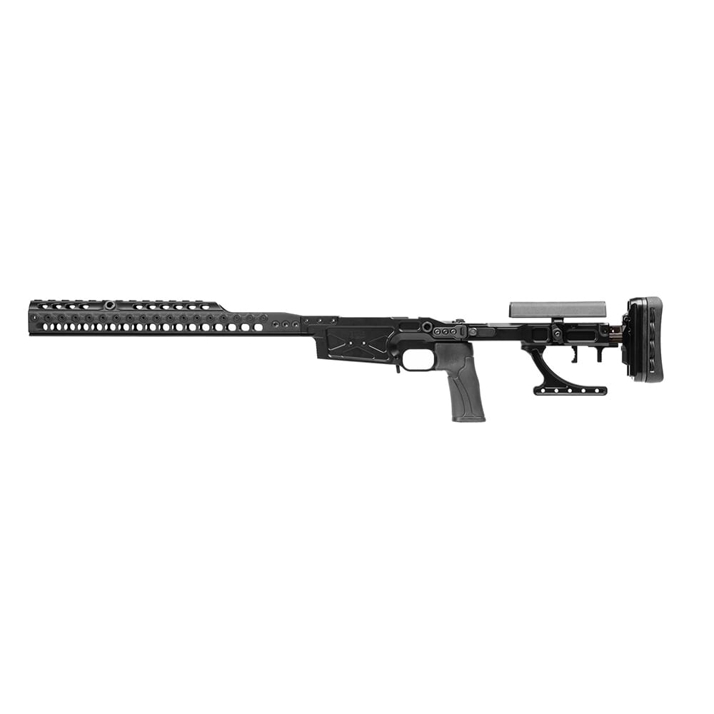 Spuhr SICS Tikka T3 LA Blk Chassis w/16" ARCA Forend & QD Sling Swivels CH000004