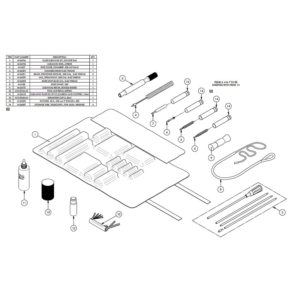 AI AX .338 Lapua Mag User Maintenance Kit 26690