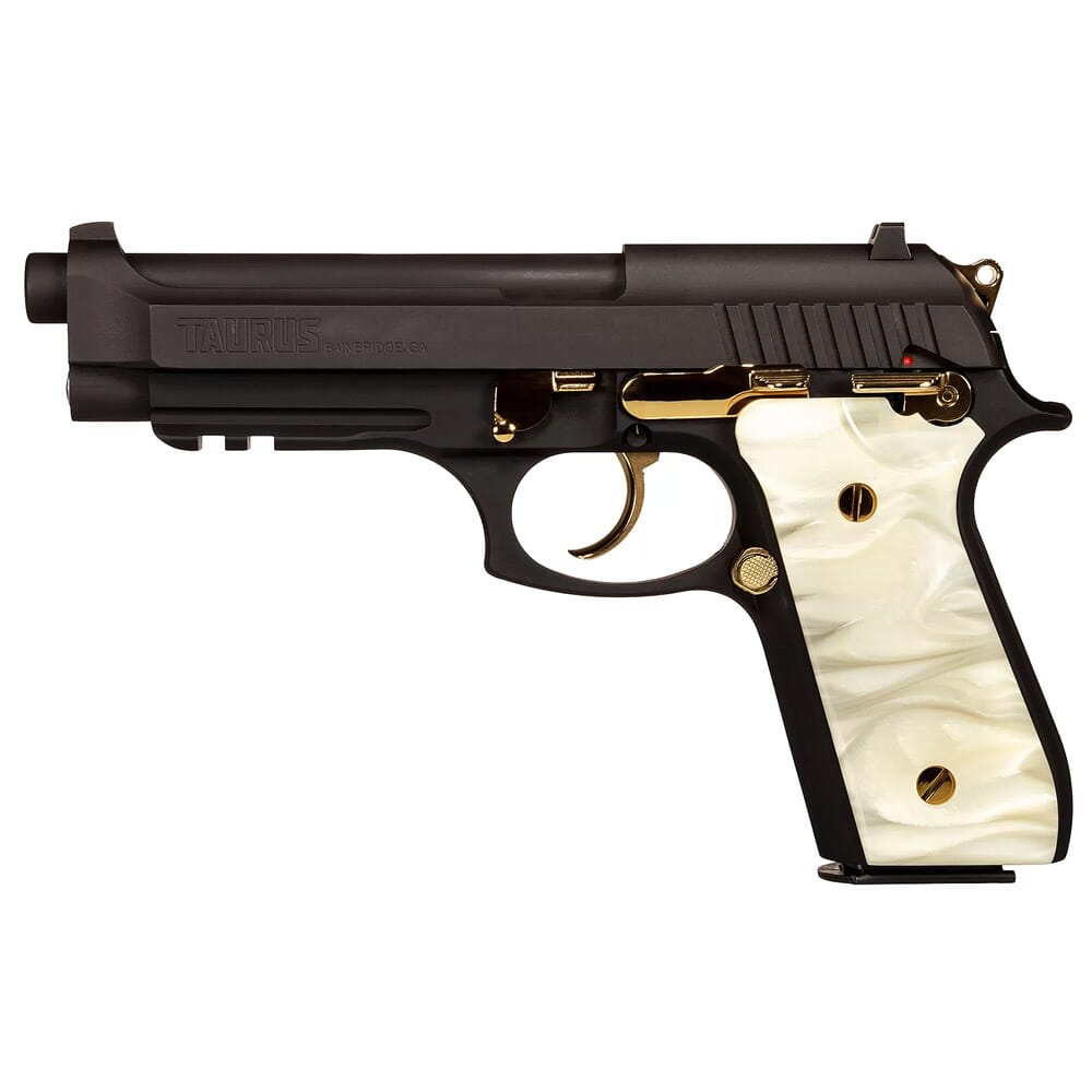 Taurus PT92 9mm Black/Gold/Pearl 5" Pistol w/(2) 17rd Mags 1-920151GLD-WP