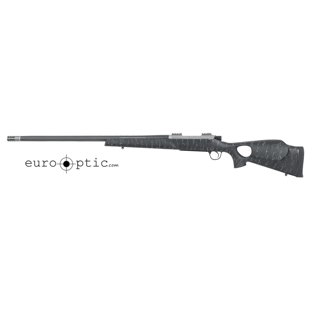 Christensen Arms Summit Ti-TH 338 Lapua Mag 27" 1/9.3" Aerograde Thumbhole Black w/ Gray Webbing Stock 801-08003-05