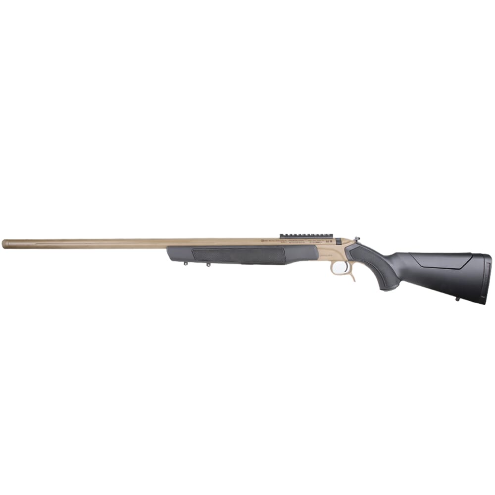 ACCURA LR-X - Cerakote FDE + Nitride | Black - 0 MOA Pic Rail & VariFlame Ignition - .45 cal - 30" bbl - 3/4x24