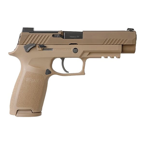 Sig Sauer M17 P320 9mm Coyote MS Pistol w/Night Sights, R2 Plate, (1) 17rd and (2) 21rd Mags 320F-9-M17-MS