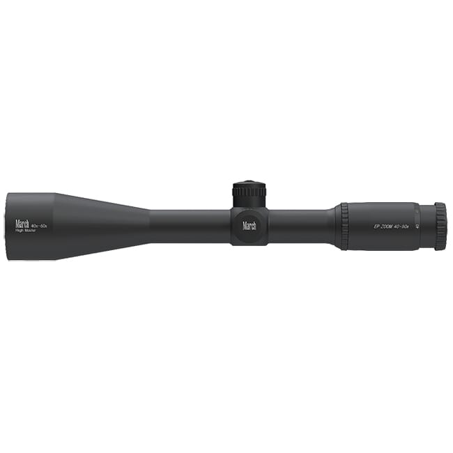 March Fixed Power "High Master" 40-60x52BR EP ZOOM LR Reticle 1/8MOA Riflescope D60EV52