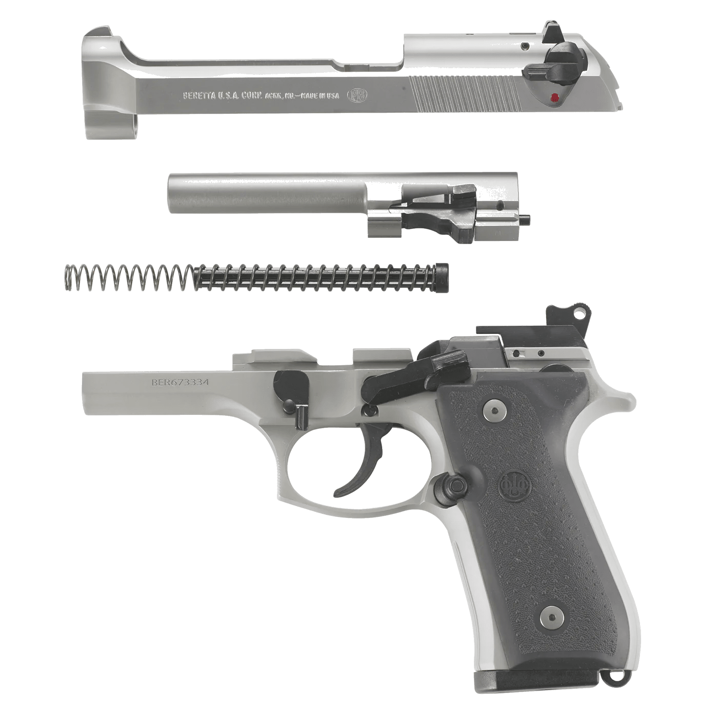 Beretta 92 FS Inox 9mm CA Compliant 10rd Pistol JS92F510CA-img-5
