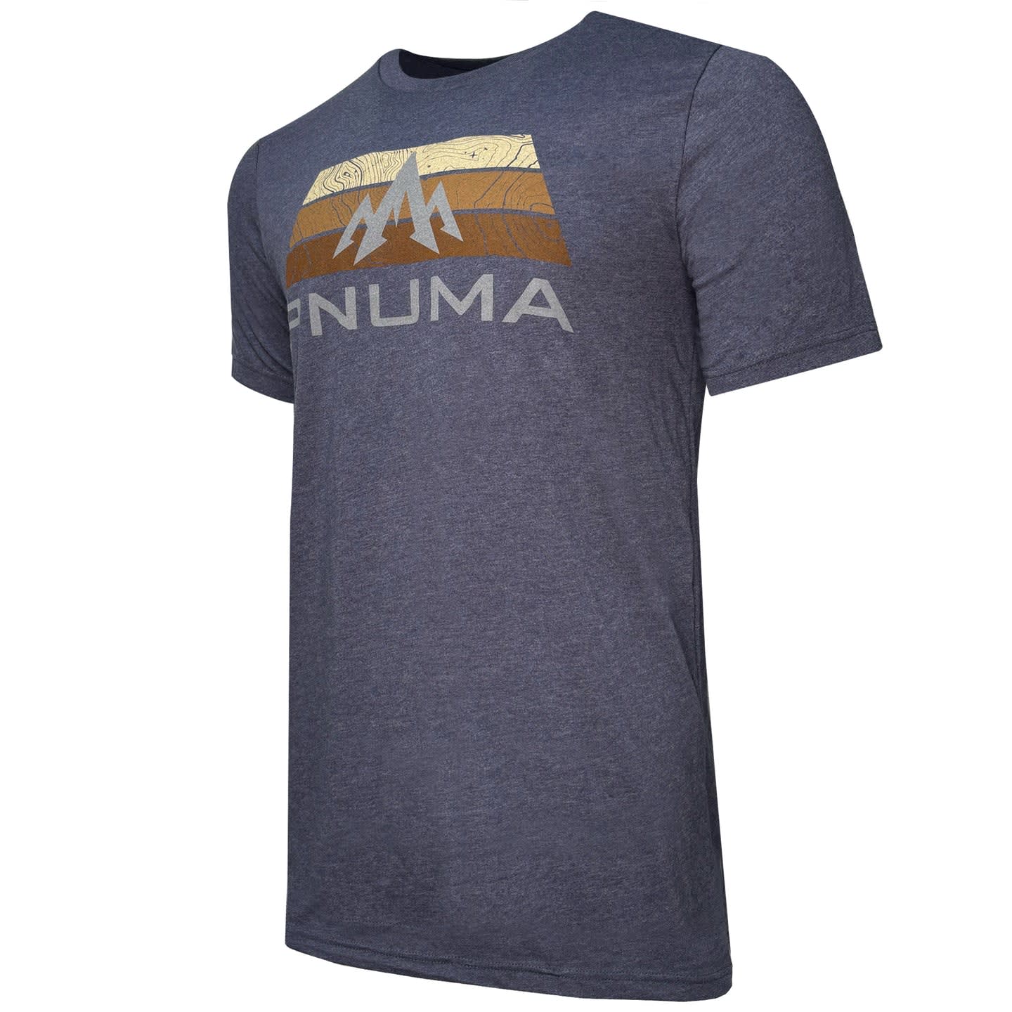 Pnuma Outdoors Topo Tee Shirt, Navy Color XL SS-TS-TP-NV-XL