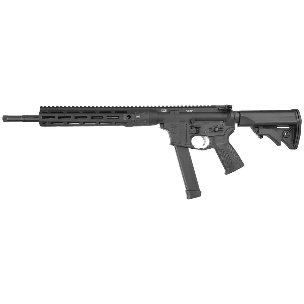 LWRC IC-9 Carbine 9mm 16" 1:10" 1/2x28 Bbl Black Rifle ICR9B16