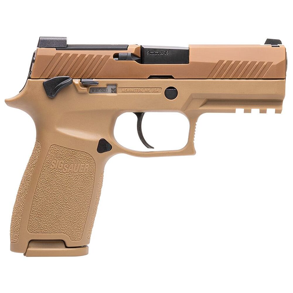 Sig Sauer P320 M18 Carry 9mm 3.9" Bbl Optics Ready Coyote MS Pistol w/(3) 10rd Mags 320CA-9-M18-MS-CA