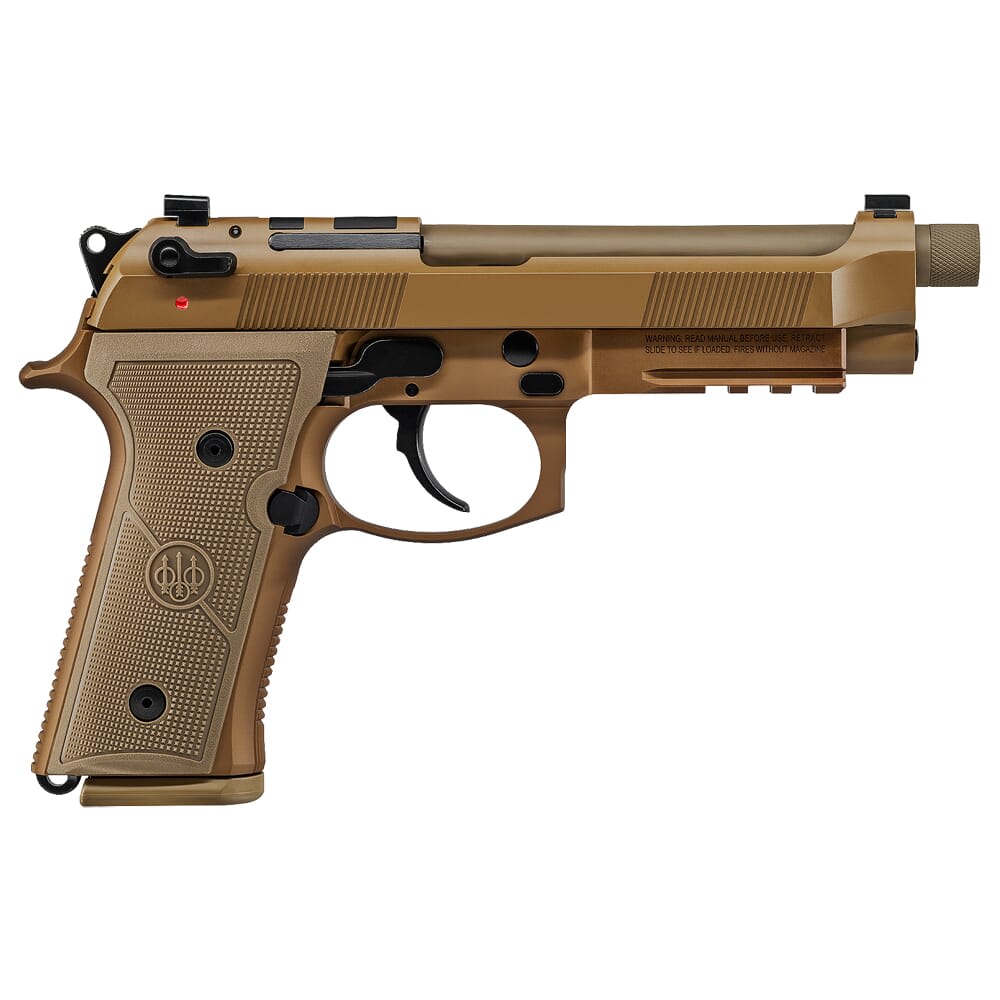 Beretta M9A4 RDO 9mm 5.1" Bbl DA/SA Semi-Auto Type G FDE Pistol w/(3) 10rd Mags JS92M9A4G