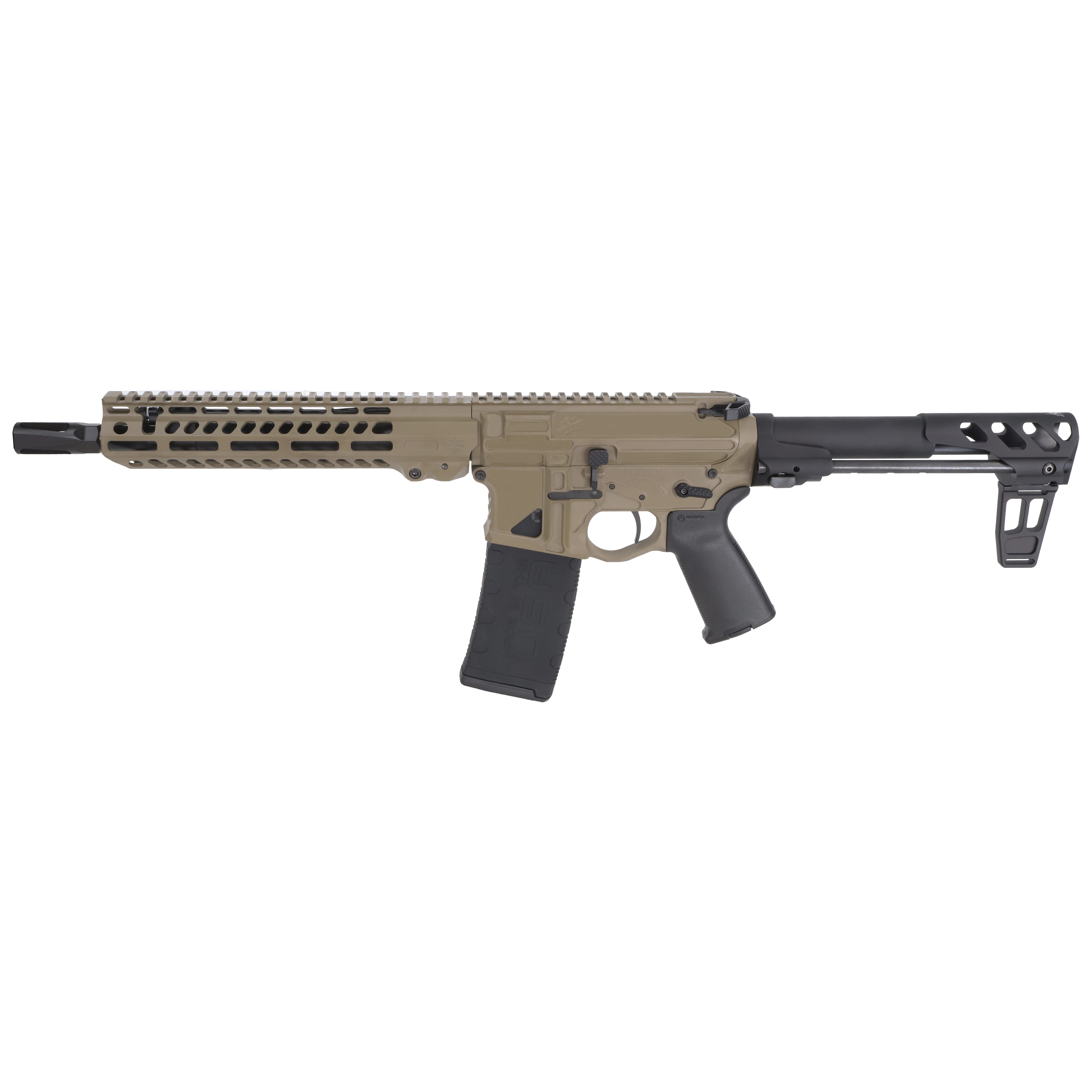 Seekins Precision CQ PDP .223 Wylde 10.5" 1:8" 1/2"x28 TPI Bbl FDE Pistol 0011300099-FDE
