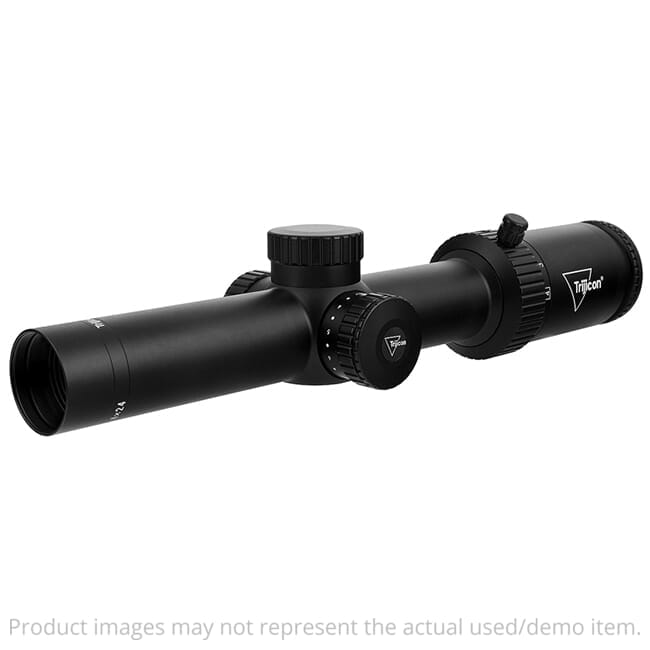 Trijicon USED Credo HX 1-4x24mm SFP Red Standard Duplex 30mm Satin Blk Riflescope CRHX424-C-2900009 Ring Marks UA5110