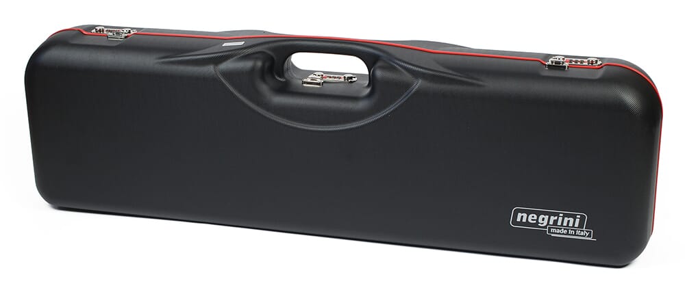 Negrini One Gun - for Sporting and Hunting + 1 CU/FT of Luggage up to 34-5/8". Black with Burgundy interior. 1646LR-LUG/5290
