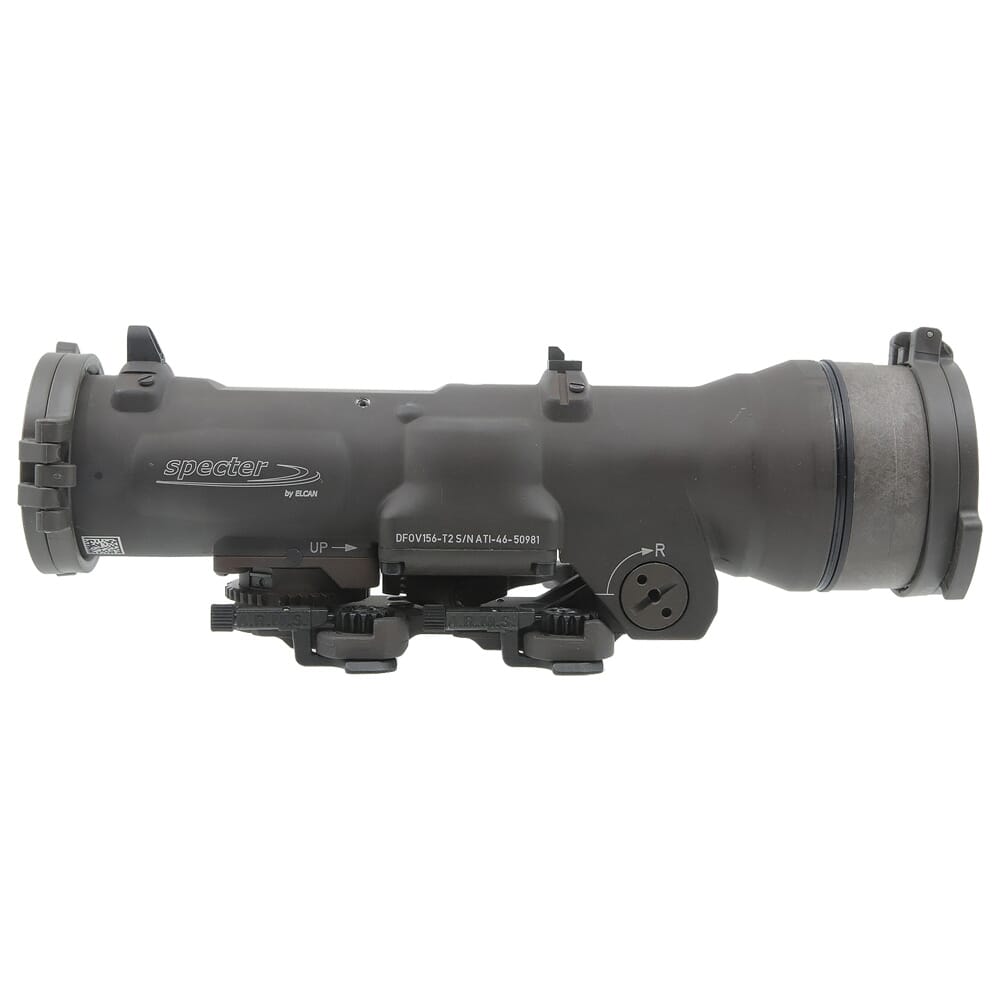 Elcan SpecterDR 1.5-6x 5.56mm FDE RIflescope w/Flip Covers, ARD & A.R.M.S. Levers DFOV156-F1