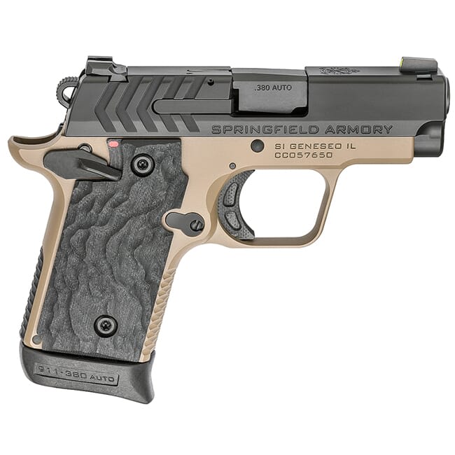 Springfield Armory 911 .380 ACP Desert FDE / Nitride Pistol (w/ 2 magazines) PG9109FN