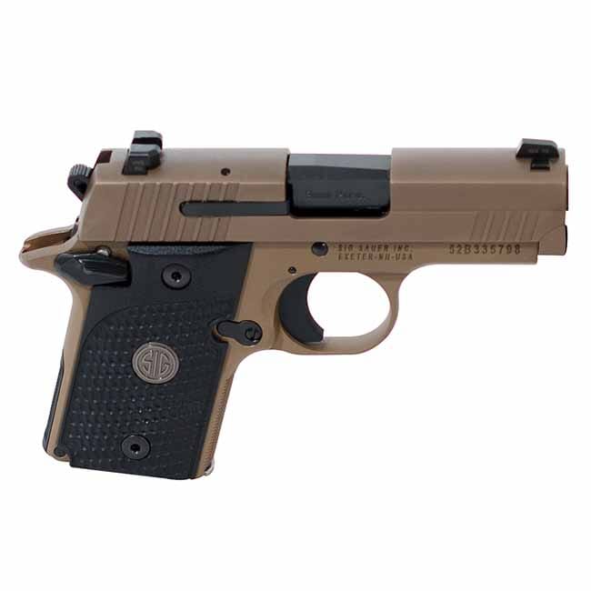 Sig Sauer P938 9mm 3" EMPEROR SCORPION FDE SAO BLACK G10 GRIP MAG 938-9-ESCPN-AMBI