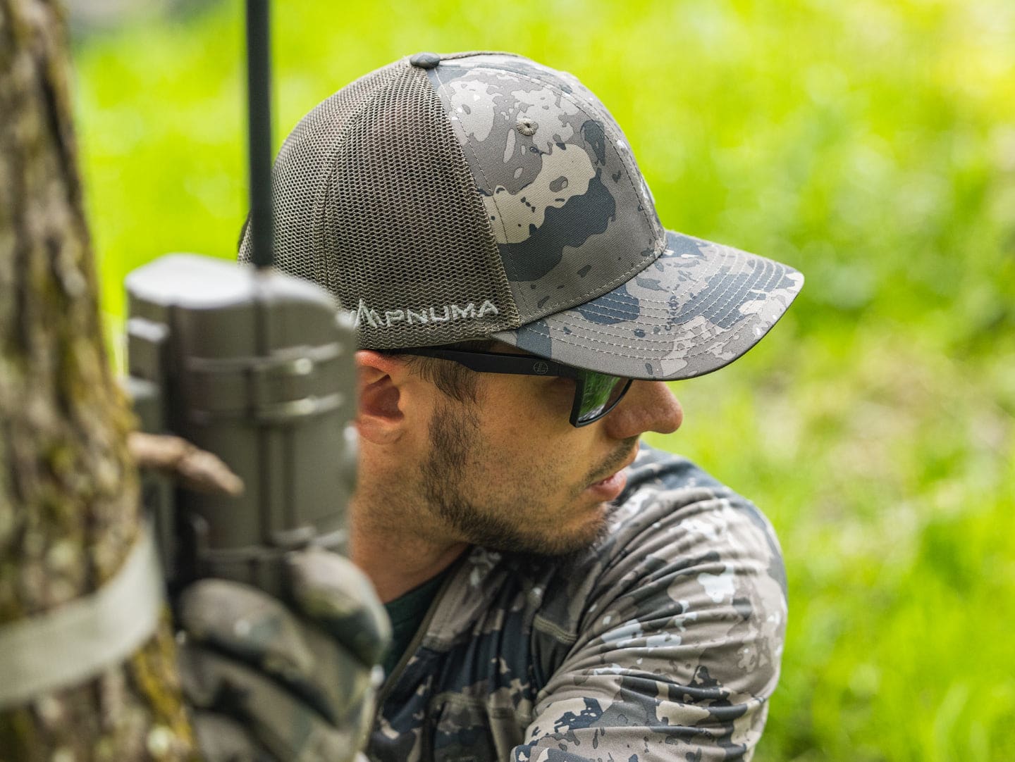 Pnuma Outdoors Caza Trucker Cap, Caza Camo CP-TR-CZ