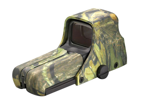 AA battery; reticle pattern with 65 MOA ring and 1 MOA dot, Mossy Oak Obsession pattern PN 512.MO 512.MO