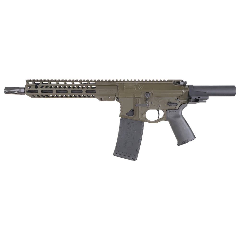 Seekins Precision CQ PDP .223 Wylde 10.5" 1:8" 1/2"x28 TPI Bbl OD Green Pistol 0011300099-ODG