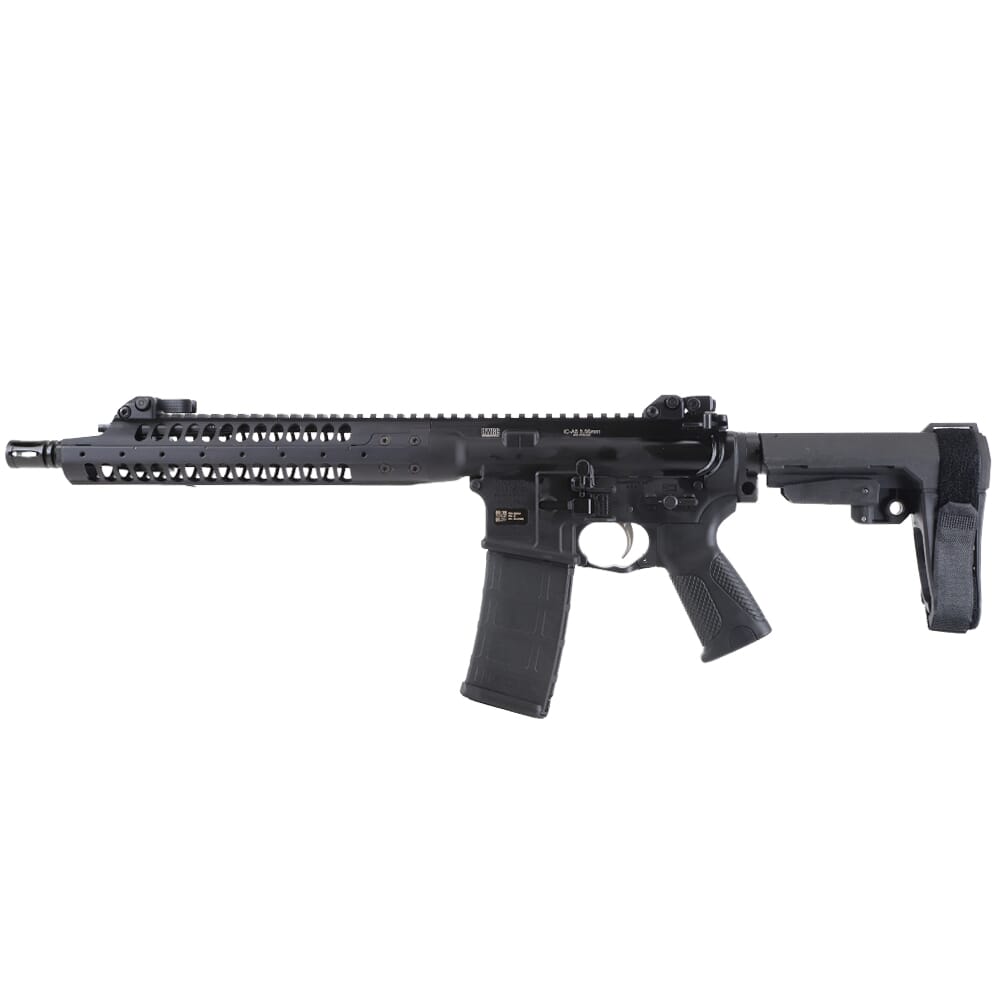 LWRC IC-A5 5.56mm NATO 12.7" 1:7" 1/2x28 Bbl Black Pistol w/SBA3 Brace ICA5P5B12SBA3