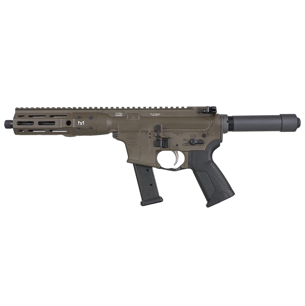 LWRC IC-9 9mm 8.5" 1:10" 1/2x28 Bbl Patriot Brown Pistol ICP9PBC8