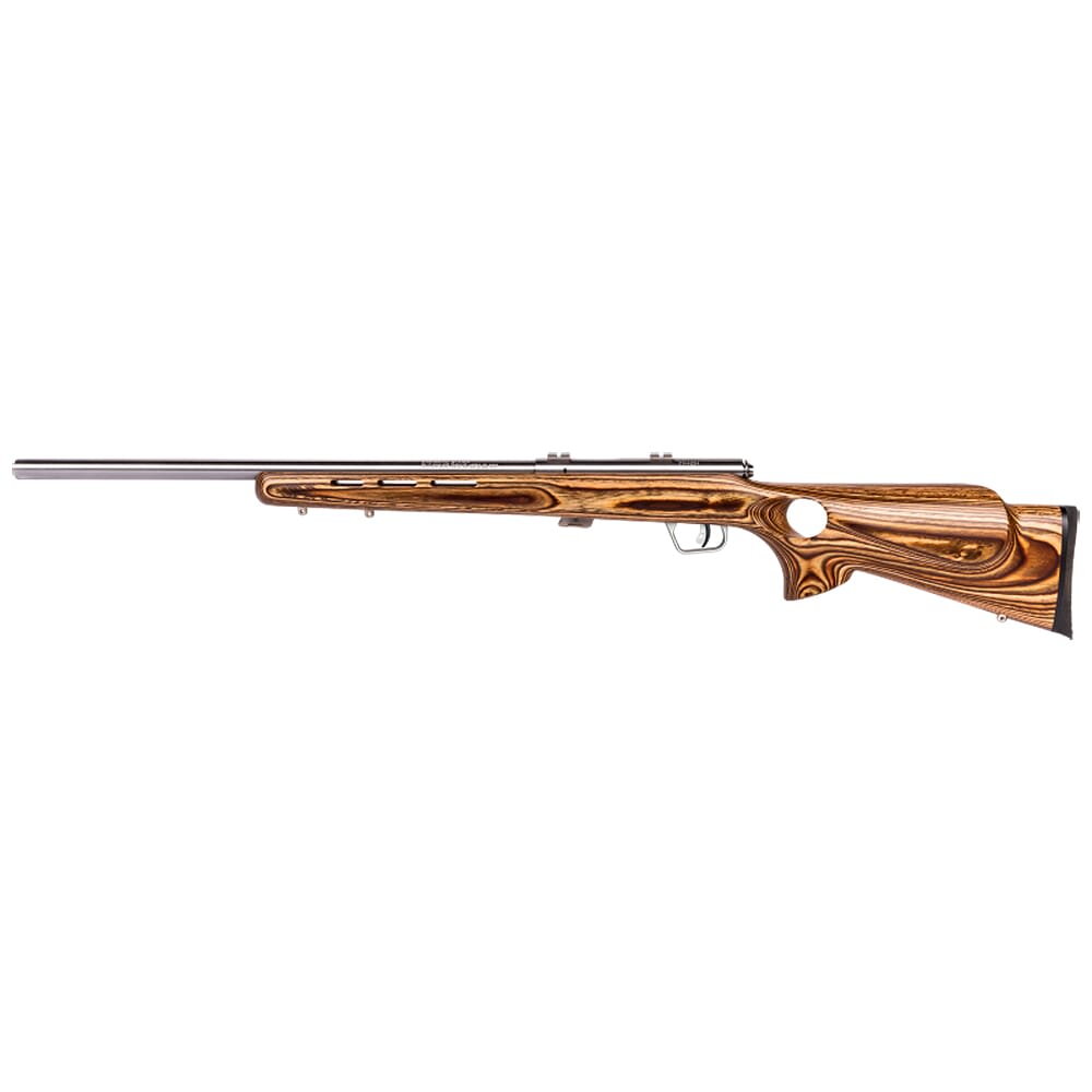 Savage Arms MARK II BTVS .22 LR 21" 1:16" Bbl Brown Laminate/Stainless BA Rifle w/(1) 5rd Mag & Thumbhole Stock 25725