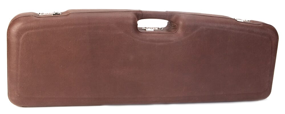 Negrini Two Gun Case Hunting Competition Guns Low to High Rib Brown Leather Outside Blue Interior 1622PL-2F/5137