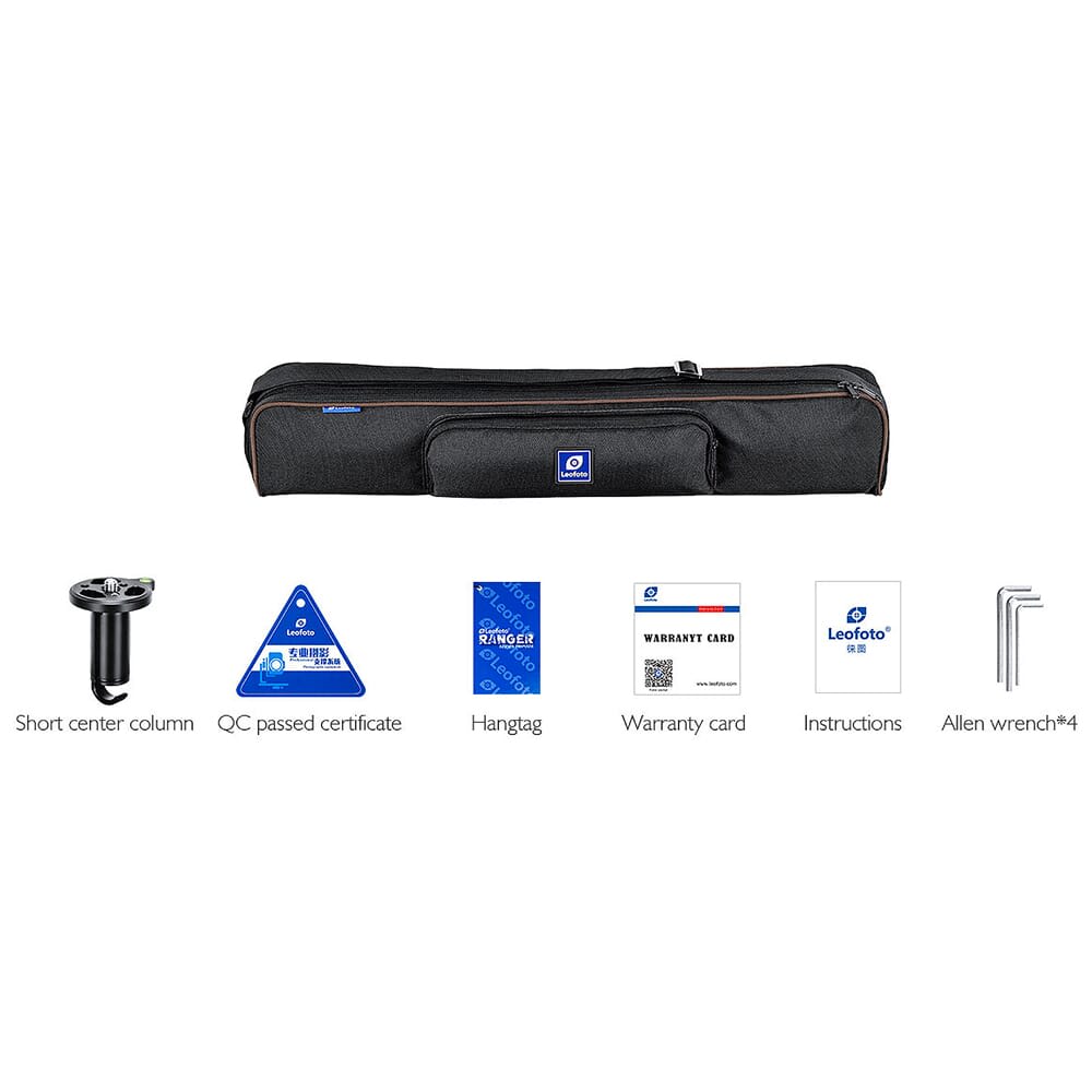 Leofoto LO-224C+BV-1 Bino Tripod Kit w/Built-in Hollow Ball & Bag LO-224C-BV-1