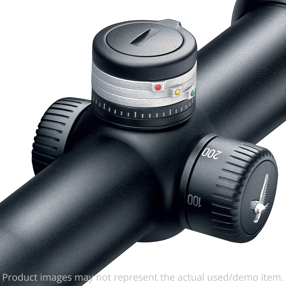 Swarovski USED Z6 2.5-15x44 BT Plex Riflescope Black 59410 Excellent Condition, Very Light Ring Marks, Small Mark on Windage Cap, Personalized Ballistic Ring (Not the Original Rings) UA5085