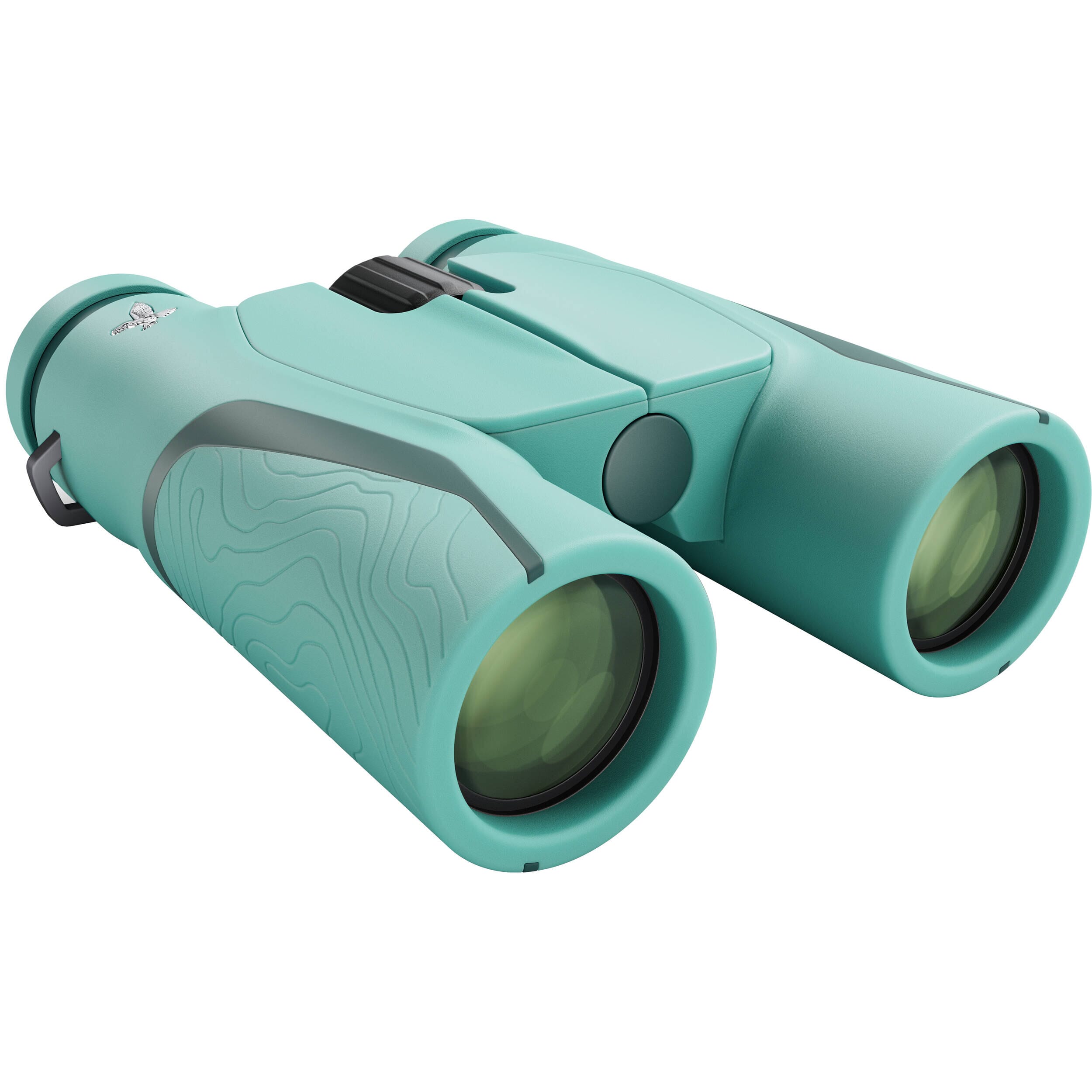 Swarovski MY Junior 7x28 Glacier Blue Binoculars w/Bag, Carrying Strap, Compact Eyepiece Cover & Natures Notes Notebook 38001