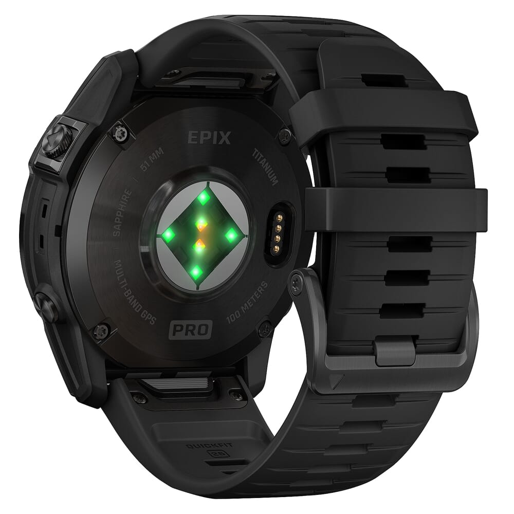 Garmin epix Pro Sapphire 51mm Carbon Gray DLC Titanium Smartwatch w/Black Band 010-02804-00
