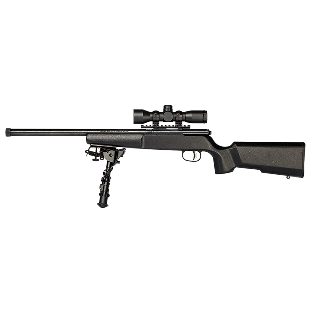 Savage Arms Rascal Target XP .22 LR 16.13" 1:16" 1/2x28 Bbl Blk Hardwood BA Single-Shot Rifle w/Bushnell 3-9x40mm Scope 13824