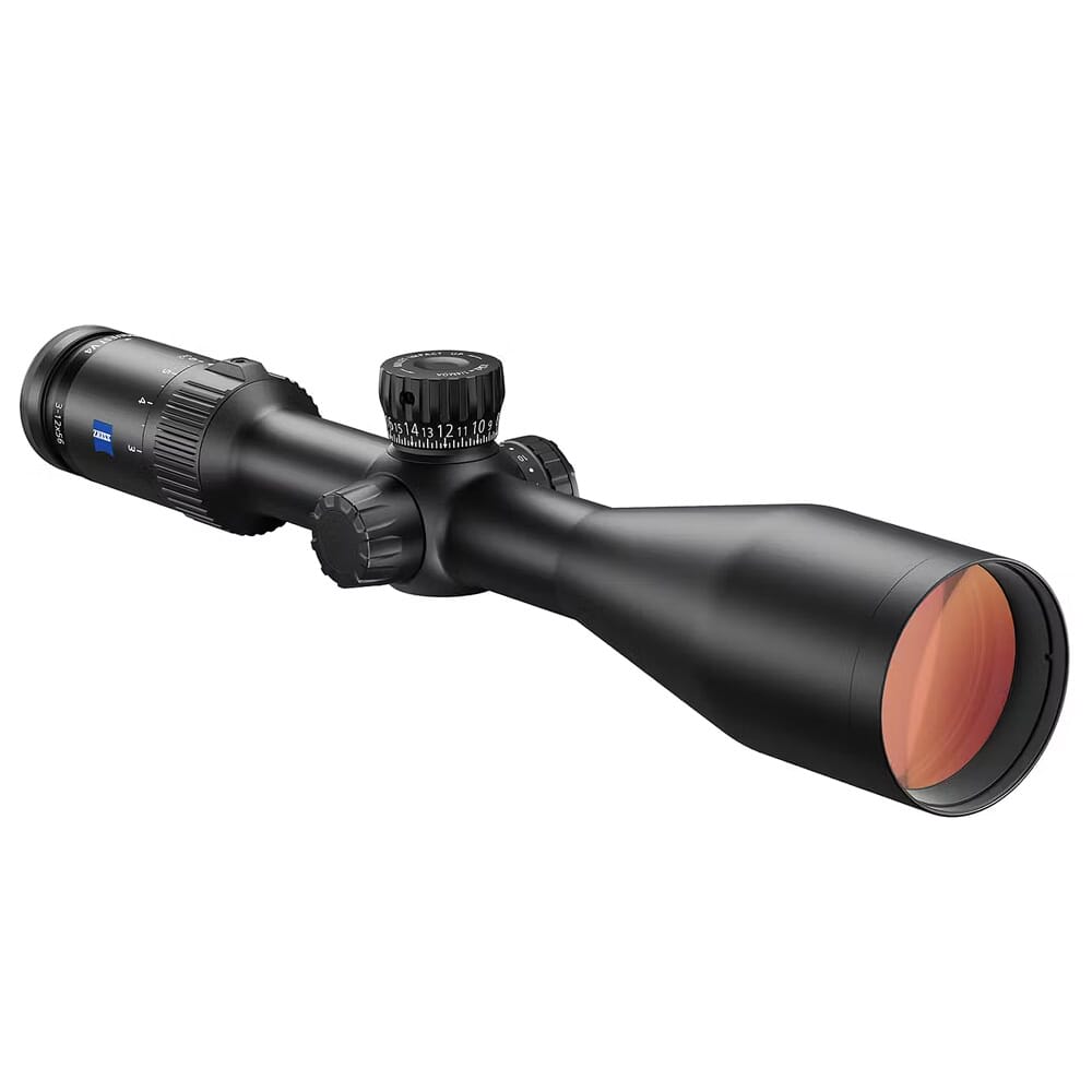Zeiss Conquest V4 3-12x56mm 30mm .25 MOA Illum Plex #60 Riflescope w/Ballistic Stop 522925-9960-080