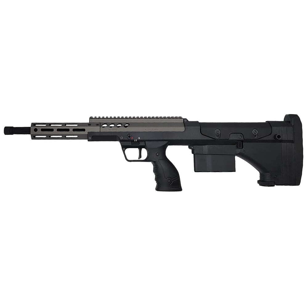Desert Tech SRSA2 Covert 6.5 Creedmoor 18" 1:8" 5/8x24" Bbl 1:8" 5/8x24" Bbl 6rd Tungsten/Black Bolt-Action Rifle SRS-RF-C-D18R-TB