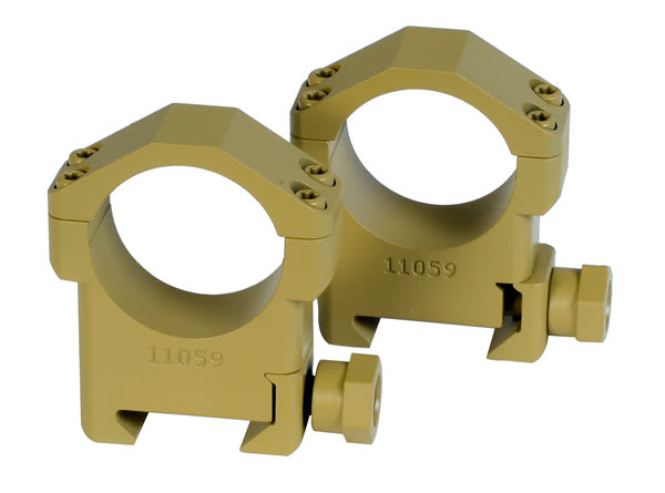 Badger Ordnance 30mm High 1.125" Alloy Ring Set P/N 306-17 RAL8000 306-17