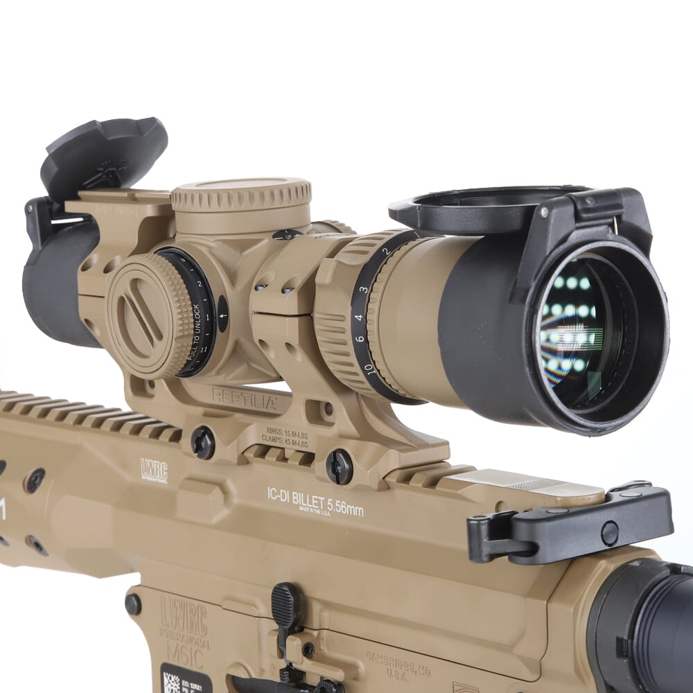 LWRC ICDI 13.19" M-LOK16" IR Tan Rifle with Vortex AMG 1-10x24 FFP EBR-9 Super Short Scope & Reptilia Mount (EuroOptic Exclusive)