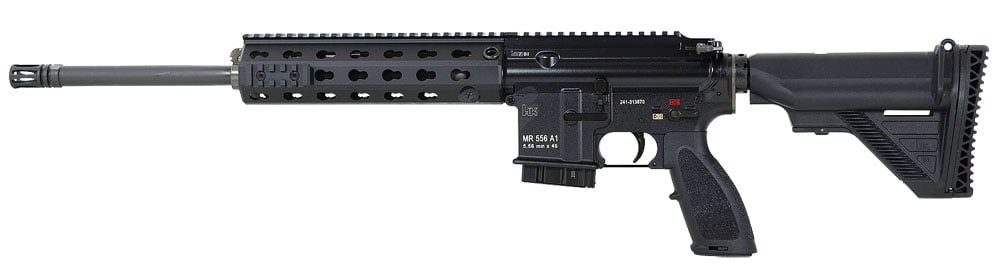 HK MR556A1 5.56 Rifle w/10rd mag, VP9 Black Pistol w/ (2) 10rd mags, & Explorer Case 81000460