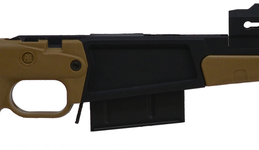 Accuracy International AX Chassis Long Action 338 CIP M700 Dark Earth, Pistol Grip, Folding Stock, 1 25205FCDE