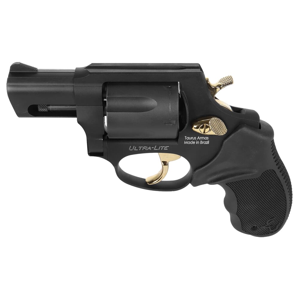Taurus 856 Ultra Lite .38 Special Bk 2" 6rd Gold Accents Revolver 2-856021ULGLD