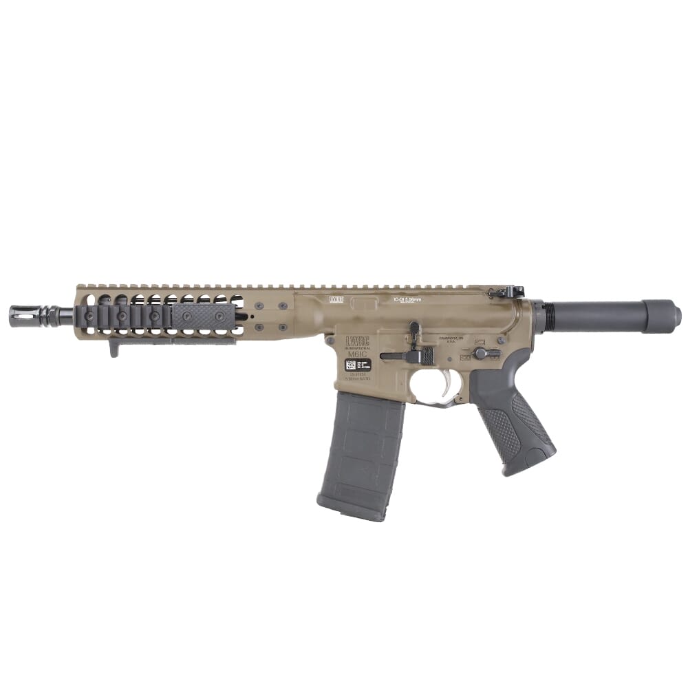 LWRC ICDI Direct Impingement 5.56mm NATO 10.5" 1:7" 1/2x28 Bbl Patriot Brown Pistol ICDIP5PBC10