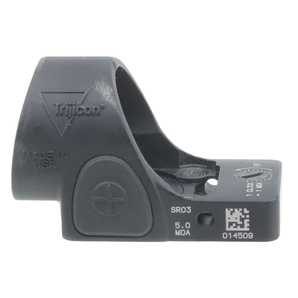 Trijicon USED SRO Sight Adjustable LED 5.0 MOA Red Dot SRO3-C-2500003 Demo , Like New Condition But Small Scratch On Metal UA3065 For Sale!