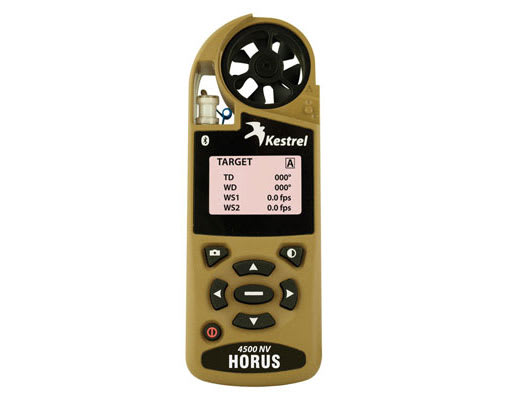 Kestrel 4500 Bluetooth Shooters Weather Meter with Horus Ballistics Calculator Desert Tan 4500HB 0845HBTAN