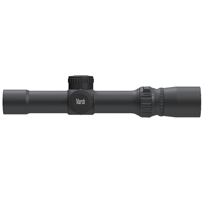 March Compact 1-10x24 Di-plex Reticle 1/4MOA Riflescope D10V24