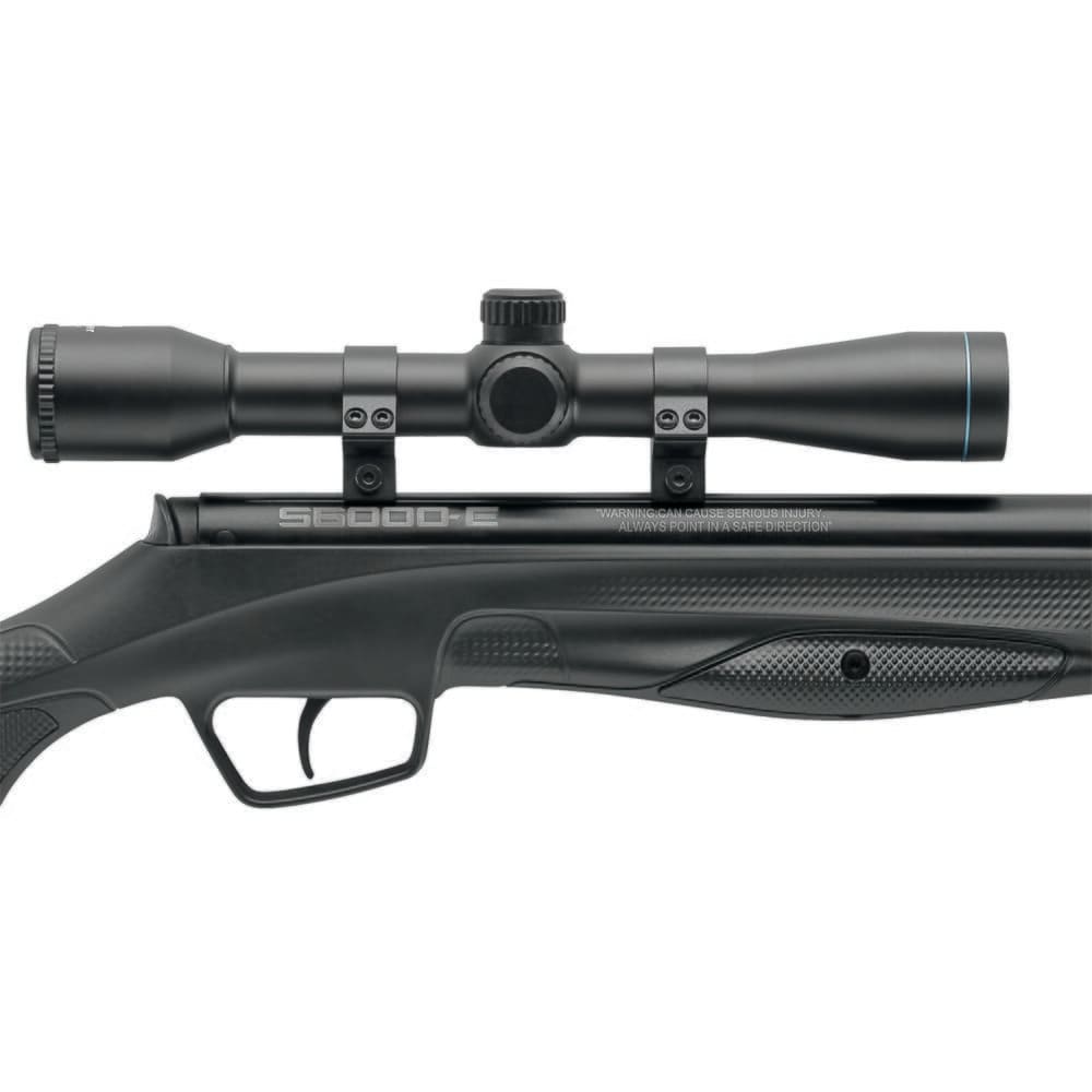 Stoeger S8000-E .177 Cal/1200 FPS Tac Suppressed Airgun Combo w/Advanced Ergonomics Black Synthetic Stock & 3-9x40mm Scope 30433