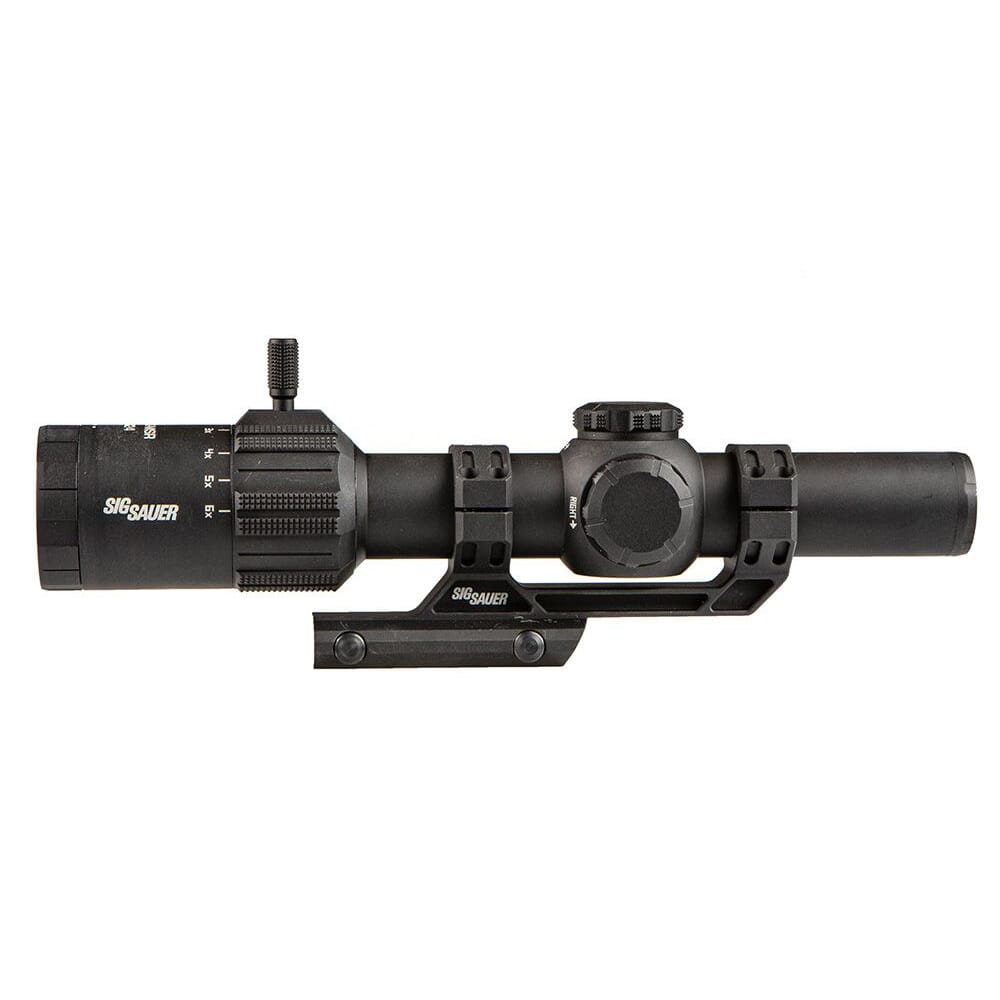Sig Sauer Tango MSR 1-6x24mm Illuminated MSR-BDC6 SFP Black Riflescope w/Alpha-MSR Cantilevered Black Mount SOT61000