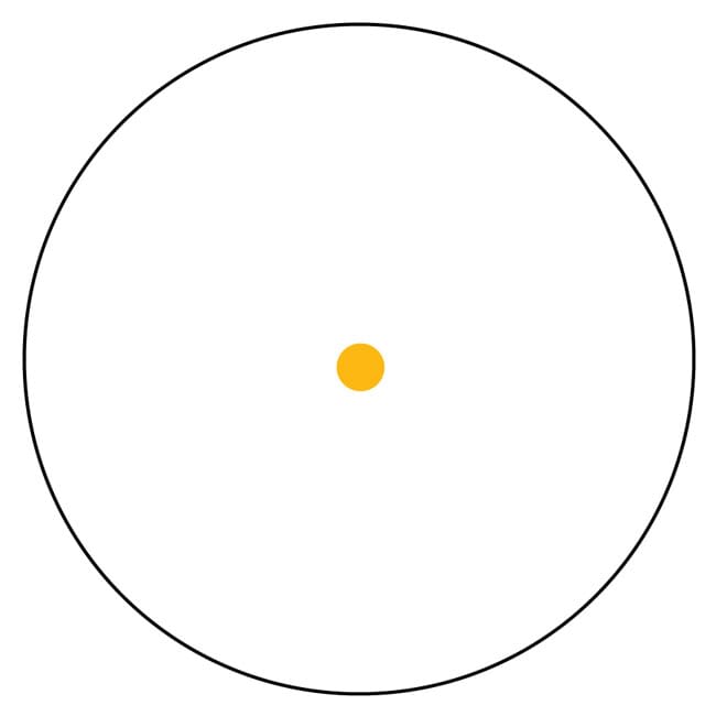 Trijicon 1x24 Reflex Amber 6.5 MOA Dot w/ Flattop Mount RX01-14